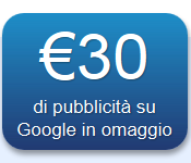 30 euro di pubblicità in omaggio ai visitatori – Adwords