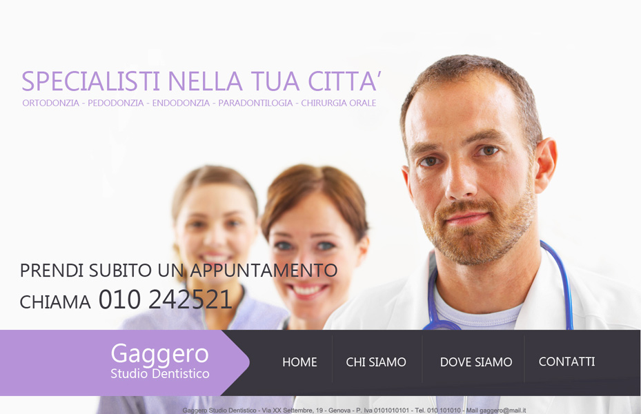 Studio Dentistico Sito Internet Genova