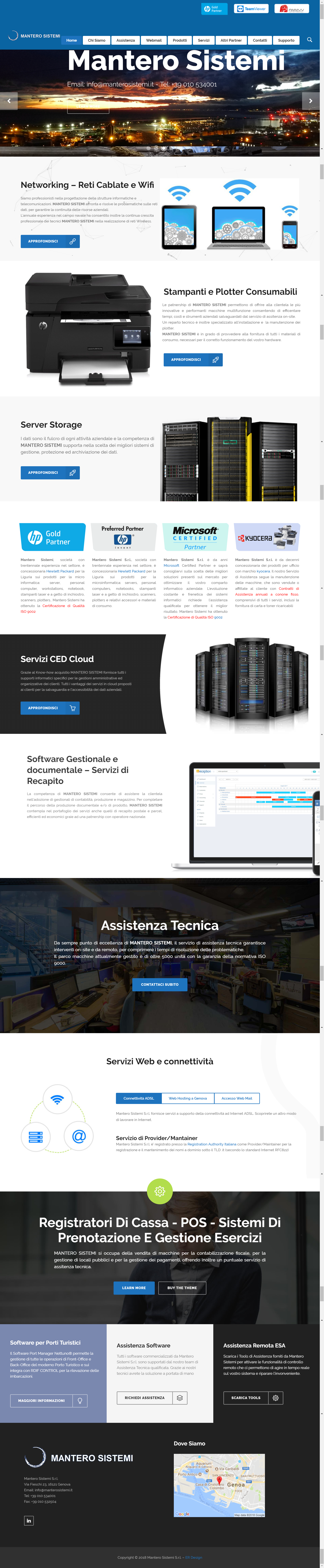 Mantero Sistemi Sito Internet